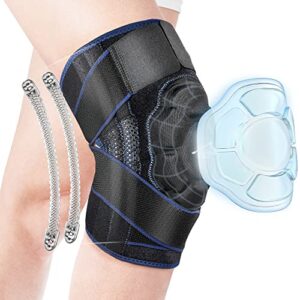 ipow sports professional knee support for men & women with patella gel pad, knee brace with side stabilizers for meniscus tear, arthritis pain, acl