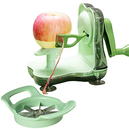 Apple Peeler Cutter Corer Slicer Stainless Steel Blades Powerful Suction Quick Fruit Service Divider Sturdy Rust Resistant