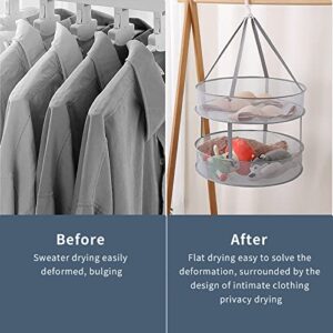 DAWNTREES Clothes Drying Basket Racks,Foldable Socks Drying Hanger Racks Prevent Sweater from Deforming,Laundry Basket for Drying Underwear, Baby Clothes, Towels, Hats, Scarves