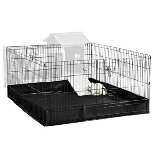 aivituvin pet playpen small animal cage rabbit pen bunny guinea pig playpen with waterproof floor liner - extension playpen only