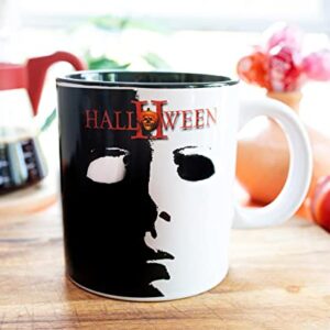 Halloween II Michael Myers Face Ceramic Mug | Large 20-Ounce Coffee Cup For Espresso, Tea