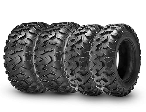 HALBERD ATV Tires, 27x9-12 & 27x11-12 ATV Tires, 6PR 27x9x12 27x11x12 All Terrain ATV UTV Off-Road Tires(Set of 4, Tubeless)