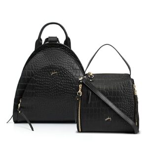 velez full grain leather mini backpack + black purses for women