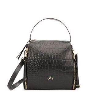 VELEZ Full Grain Leather Mini Backpack + Black Purses For Women