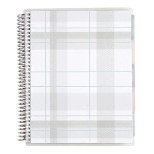 erin condren 7" x 9" spiral bound recipe notebook including 5 tabs for organization, two-sided pocket folder, sturdy laminate cover, 80 lb. thick mohawk paper