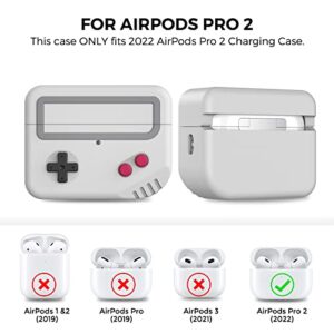 TRONWIN Silicone Airpods Pro 2 Case Protective Covers Skin Game-Machine Design for Airpods Pro 2022 [Support Wireless Charging] Compatible with Apple Airpods Pro 2nd Generation