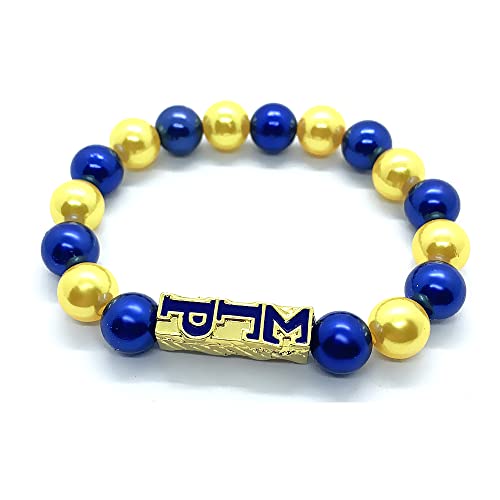 Youngsome SIGMA GAMMA RHO sorority socity jewelry gold beads charm elastic bracelet