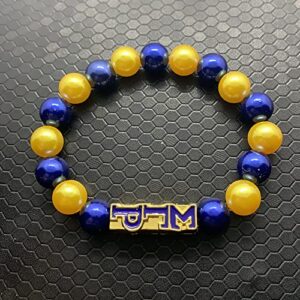 Youngsome SIGMA GAMMA RHO sorority socity jewelry gold beads charm elastic bracelet