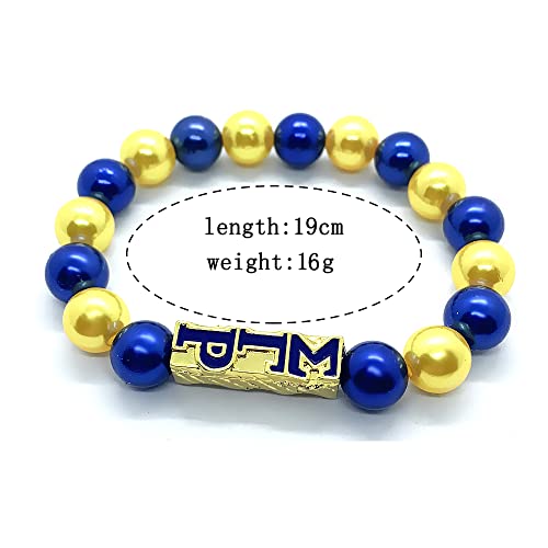 Youngsome SIGMA GAMMA RHO sorority socity jewelry gold beads charm elastic bracelet