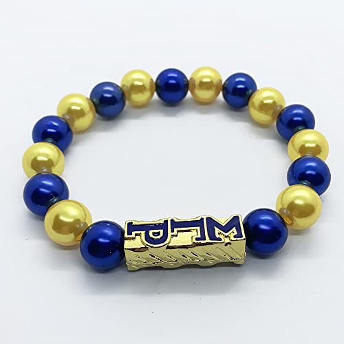 Youngsome SIGMA GAMMA RHO sorority socity jewelry gold beads charm elastic bracelet