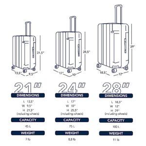 SAS Travel Luggage Sets, Set of 3 pieces of Suitcases With Wheels, Traveling Essentials, Spinner Wheels, Lock, Hard Case, With Carry On Luggage and Large Suitcase Included, Travel Must Haves