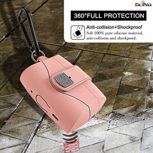 OCING 6 in One Airpods Pro 2 Case with Secure Lock, Full Body Protective Case Compatible with Airpod Pro 2nd / 1st Generation（2022/2019）, Supports Wireless Charging (Pink)