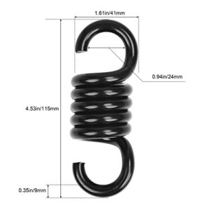 Spring Porch Hook for Hammock Swing Chair Hanging Suspension,880lbs Weight Capacity,Black