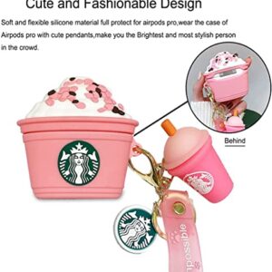 AirPod Pro 2 Case,3D Cute Funny Cool Kawaii Fashion Ice Cream Cup for AirPods Pro 2nd Generation Case 2022 Released (Pink)