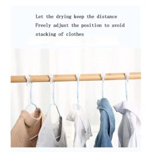 JCYUANI 40Pcs Hanger Hook Anti-Slip Silicone Fixing Buckle Used to Prevent The Clothes Rack from Being Bown Off by The Wind Any Sape of Cothes Drying Rod Can be Used