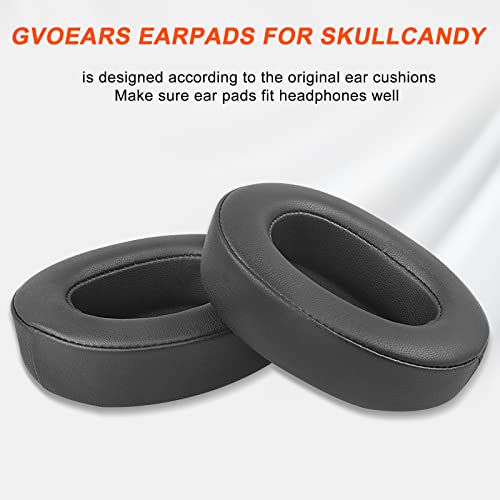 Gvoears Replacement Ear Pads for Skullcandy Crusher Wireless, Crusher ANC/EVO, Hesh ANC/EVO, Hesh 3 Wireless Headphones, Earpads Also Fit for Skullcandy Venue Wireless ANC Headphone, Durable Leather