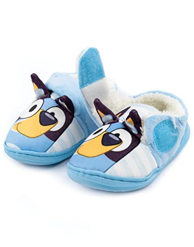 Bluey Slippers Kids Toddlers 3D Ears Strap Loungewear House Shoes 10.5 US Child