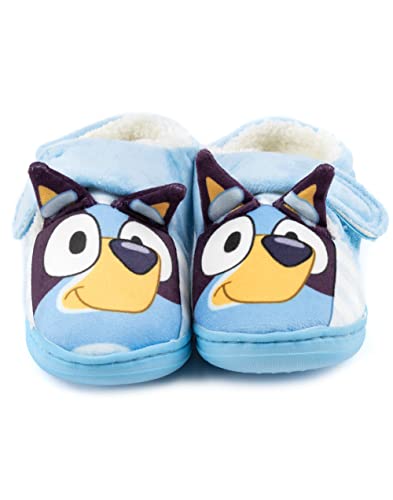 Bluey Slippers Kids Toddlers 3D Ears Strap Loungewear House Shoes 10.5 US Child