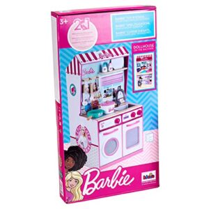 Theo Klein 2 In 1 Barbie Pretend Play Toy Kitchen and Dollhouse and Epic Chef Wooden Pretend Play Toy Kitchen Playset for Kids Ages 3 and Up