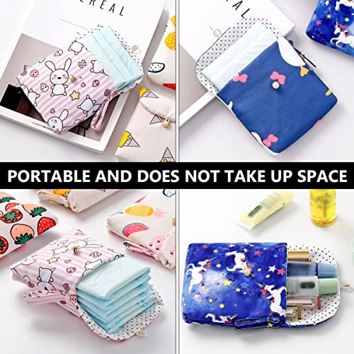 Cabilock 18 pcs Mini Lipstick Bags Head Change Fashionable Card Travel for Cotton Outdoor Pad Wallets Practical S Container Towel Portable Bag Napkins Menstrual Fabric Women Money