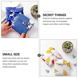 Cabilock 18 pcs Mini Lipstick Bags Head Change Fashionable Card Travel for Cotton Outdoor Pad Wallets Practical S Container Towel Portable Bag Napkins Menstrual Fabric Women Money