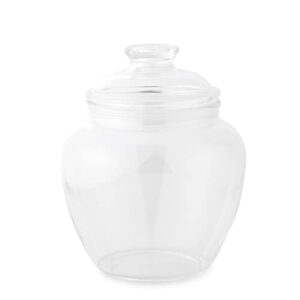 Huang Acrylic 80-Ounce Acrylic Cookie Jar with Lid | Apothecary Jar | BPA-Free and Shatter-Proof | Great for Candy Buffet, Decorative Display