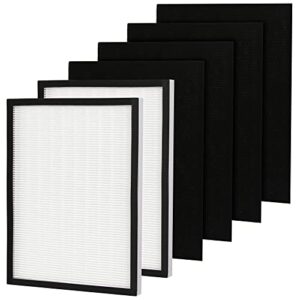 climestar h13 hepa filter compatible replacement for sears/kenmore 83190 air filters fits kenmore air cleaner models 85250 and 83250 (2-pack hepa, 4-pack prefilters)