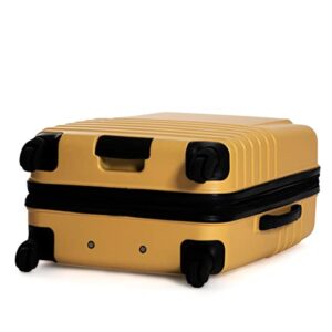 Ben Sherman Spinner Travel Upright Luggage Hereford, Mustard, 4-Wheel 24