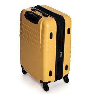 Ben Sherman Spinner Travel Upright Luggage Hereford, Mustard, 4-Wheel 24