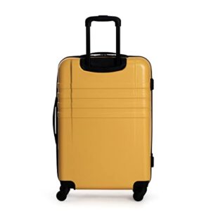 Ben Sherman Spinner Travel Upright Luggage Hereford, Mustard, 4-Wheel 24