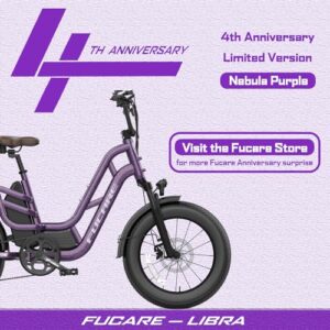 Fucare Libra Electric Bike 750W 32Mph 48V 20Ah Lithium LG Battery 5.0" Color Display 7 Speed 20"X4.0"All-Terrain Fat Tire Full Suspension Ebikes for Adults