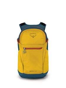 osprey daylite plus everyday backpack, dazzle yellow/venturi blue, one size