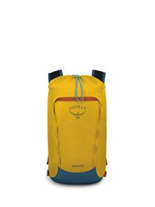 osprey daylite cinch backpack, dazzle yellow/venturi blue, one size
