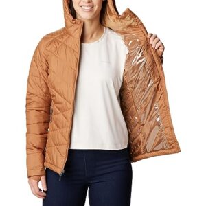 Columbia Women's Heavenly Hooded Jacket, Camel Brown, Large