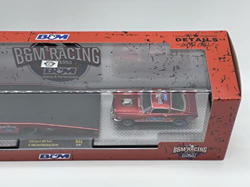 M2 Machines Auto-Haulers 1970 Ford C600 Truck & 1966 Mustang Gasser 1:64 Scale R44 21-01 Metallic Red by M2 Collectible 1 of 7250