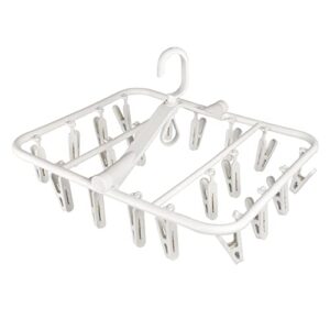 foyer nuage plastic pp drying hanger, anti-rusty drying rack for clothes, socks, lingeries, delicates, drying hanger with 20 clips for baby clothes, towels