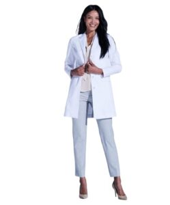 medelita rebecca slim fit lab coat-white-12