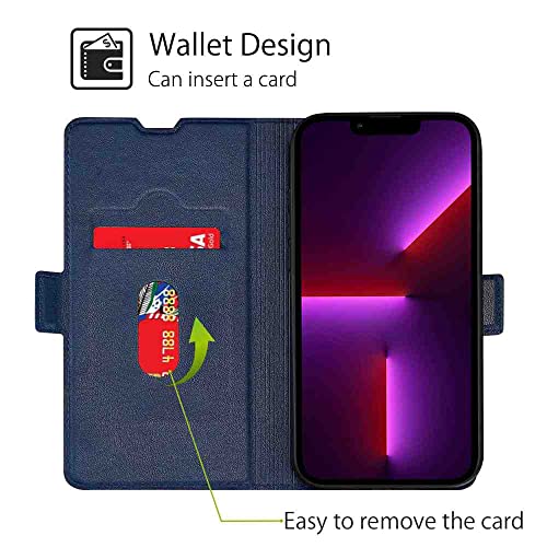 CYR-Guard Phone Cover Wallet Folio Case for Oppo REALME 7 PRO, Premium PU Leather Slim Fit Cover for REALME 7 PRO, Easy Use, Blue