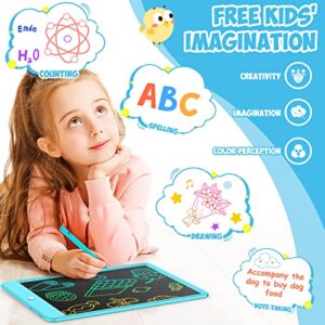 LCD Writing Tablet for Kids, 10 Inch Colorful Drawing Tablet Doodle Board, Learning &Educational Toys for 3 4 5 6 7 8 Years Old Girls Boys Birthday, Blue