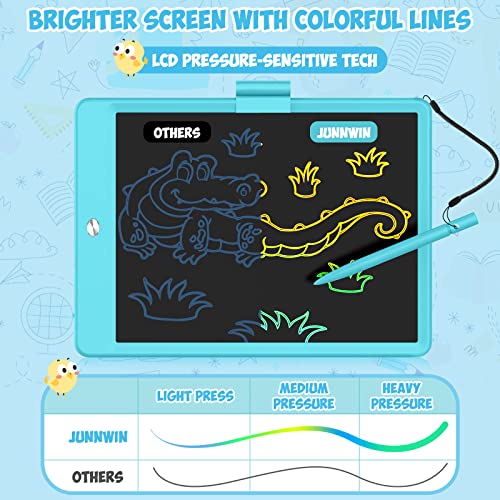 LCD Writing Tablet for Kids, 10 Inch Colorful Drawing Tablet Doodle Board, Learning &Educational Toys for 3 4 5 6 7 8 Years Old Girls Boys Birthday, Blue