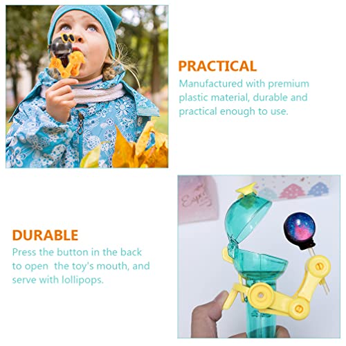 ABOOFAN Kids Toys Bulk Candy Upside Down Capsule Robot 3pcs Lollipop Robot Robot Lollipop -up Lollipop Holder Novelty Lollipop Case Fun Gifts for Upside Down Capsule Robot Bulk Candy