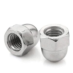 heyous 20pcs 304 stainless steel acorn cap nuts 1/4" for precision machinery, instruments and meters