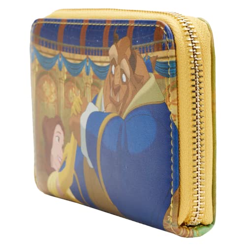 Loungefly Beauty and the Beast Belle Princess Scenes Zip Around Wallet