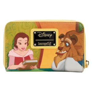 Loungefly Beauty and the Beast Belle Princess Scenes Zip Around Wallet