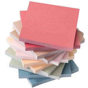 Mr. Pen- Sticky Notes, 12 Pads, 3”x3”, Vintage Colors, Sticky Notes 3x3, Sticky Note, Sticky Pads, Sticky Notes Bulk, Stick Notes, Colored Sticky Notes, Sticky Note Pad, Colorful Sticky Notes
