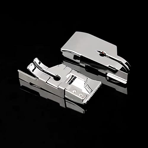 TISEKER 3 Pcs Sewing Machine Presser Foot Set of 1/4 inch Quilting Patchwork Presser Foot, Stitch in Ditch Foot and Overcast Presser Foot for All Low Shank Snap-On Singer, Brother, Babylock, Euro-Pro