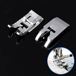 TISEKER 3 Pcs Sewing Machine Presser Foot Set of 1/4 inch Quilting Patchwork Presser Foot, Stitch in Ditch Foot and Overcast Presser Foot for All Low Shank Snap-On Singer, Brother, Babylock, Euro-Pro