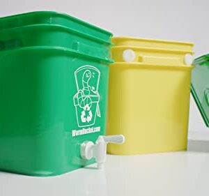 Worm Bucket Indoor Composting Kit for Making Worm Castings and Worm Tea