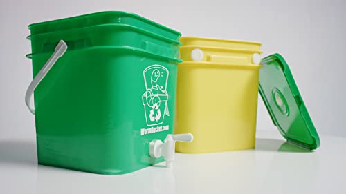 Worm Bucket Indoor Composting Kit for Making Worm Castings and Worm Tea