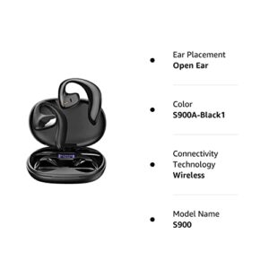 WiFamTon Wireless Bluetooth Headphones Wireless Earbuds Bluetooth Earbuds Wireless Earphones Bluetooth Earphones Wireless Headphones (S900-Black)